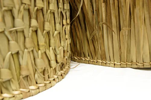 Miniatura 4 de Forever Bamboo Camino de techo de paja de palma mexicana, rollo de hierba ciega de pato, cabaña Tiki Hut, paja de pato, persianas de paja palapa