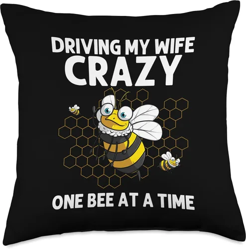 Miniatura 4 de Bee Gift Bumble Bee Lover Accessories And Stuff Divertido arte de abejorro para hombres, abuelo, apicultor, amante de abejas, 16 x 16 pulgadas
