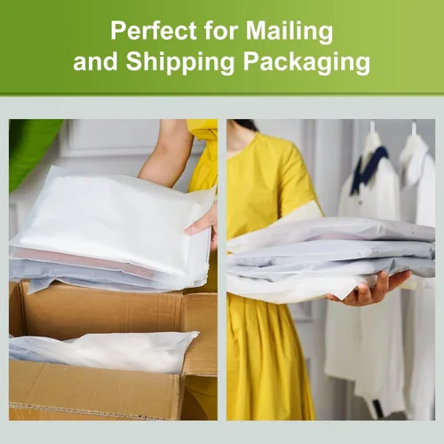 Miniatura 4 de Bolsas de embalaje esmeriladas para envío, 50 bolsas de plástico con cremallera de 8 x 10 pulgadas para ropa, traje de baño, bikini, traje de baño