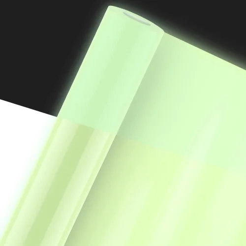 Miniatura 4 de VViViD DECO65 - Rollo de vinilo adhesivo permanente que brilla en la oscuridad de 12 pulgadas x 4 pies, incluye hoja de papel de transferencia de 12