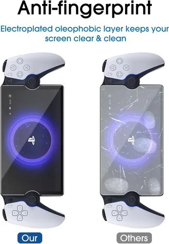 Miniatura 6 de amFilm Paquete de 3 protectores de pantalla de vidrio templado para PlayStation Portal Remote Player de 8 pulgadas - PlayStation 5 con kit de fácil