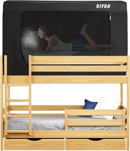 Miniatura 7 de RIYDH Tienda de Cama Twin XL Tienda de Dosel para Cama - Tienda de Ensueño Portátil para Niños y Adultos Tiendas de Dormir Interior 93%