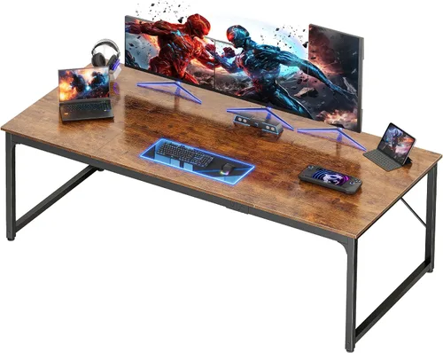 Miniatura 20 de PRAISUN Escritorio de 40 x 24 Pulgadas con Escritorio Más Profundo, Escritorio para Computadora de Oficina de Juegos, para Trabajo, Estudio, Negro