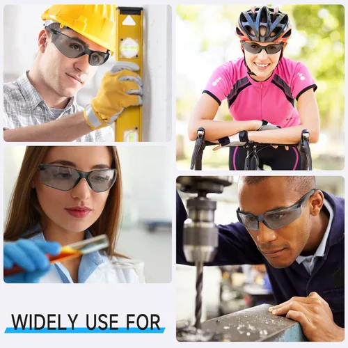 Miniatura 6 de Salfboy Juego de 30 gafas de seguridad tintadas con resistencia a arañazos ANSI Z87.1, gafas de protección ocular resistentes a arañazos para 118-30