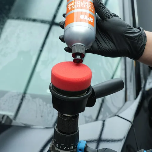 Miniatura 6 de Herramienta de Sistema de Potencia de Doble Acción, Adaptador de Pulidora de Doble Acción Forzada Herramienta de Detallado con 3 Piezas