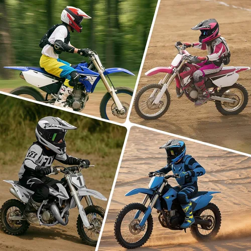 Miniatura 3 de Casco de motocross juvenil para niños, aprobado por el DOT, equipo de seguridad de cara completa para bicicleta de montaña, ATV, motocross