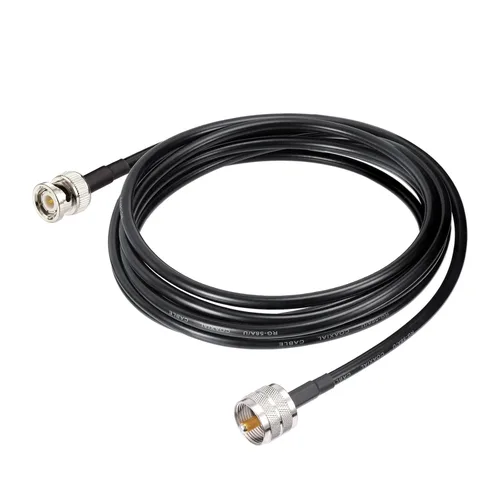 Miniatura 7 de Eightwood Cable UHF PL259 macho a BNC macho RG58 coaxial de 3 pies para radio CB, radio ham y radio amateur, medidor SWR
