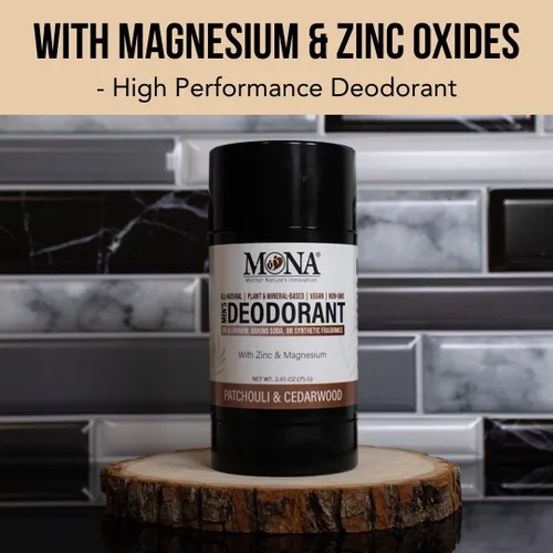 Miniatura 5 de MONA Brands - Desodorante natural para hombres sin aluminio, hipoalergénico, desodorante de magnesio para pieles sensibles, absorbe el sudor,