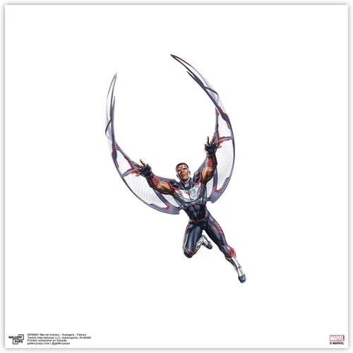 Miniatura 10 de Trends International Gallery Pops Marvel Comics Avengers - Póster de pared de Halcón, 12 x 12 pulgadas, versión enmarcada en negro