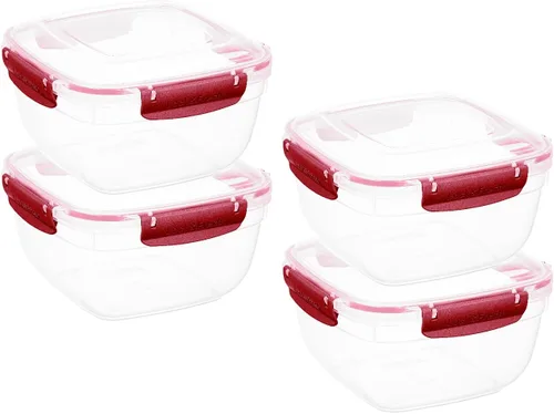 Miniatura 11 de Superio Recipiente de plástico para almacenamiento de alimentos con tapa hermética para cocina, 10 tazas, 80 onzas, libre de BPA, a prueba de fugas