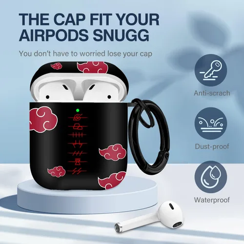 Miniatura 6 de Maxjoy Funda para Airpods, diseño de dibujos animados de anime para Airpods de 1ª y 2ª generación, funda para Air Pods para hombres, niños y niñas