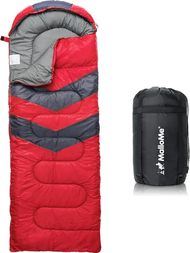 Miniatura 17 de MalloMe Sacos de dormir para adultos para clima frío y cálido, saco de dormir para mochileros para niños de 10 a 12 años, niñas, niños, ligeros