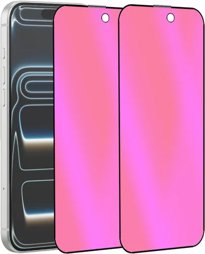 Miniatura 15 de Paquete de 2 Vidrio Templado Privacidad Anti-Luz Azul Compatible con iPhone X/iPhone XS/iPhone 11 Pro Espejo Protector de Pantalla Anti-Espía