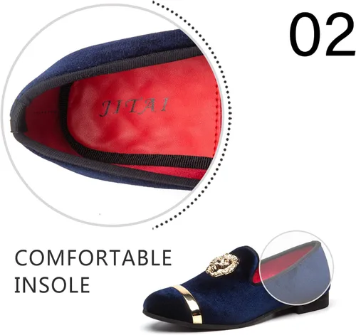 Miniatura 3 de JITAI Penny Mocasines de piel con forro para hombre