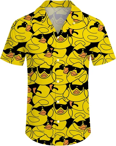 Miniatura 2 de ifamawlea Conjunto de 2 piezas para hombre, camisa hawaiana, pantalones cortos, camisa con botones y pantalones cortos con sombreros de pescador