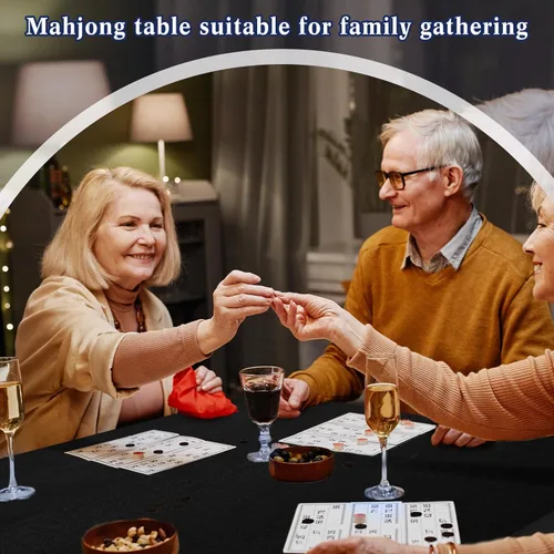 Miniatura 3 de Frienda Mantel plegable de fieltro para mesa de juegos, para jugar cartas de póquer, rompecabezas mahjong, juegos de mesa, mesa no incluida