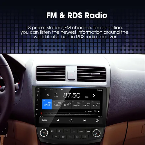 Miniatura 3 de Para Honda Accord 7th 2003-2007 Android Car Stereo, Carplay integrado y Android Auto, pantalla táctil capacitiva de 10 pulgadas, unidad