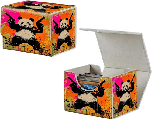 Miniatura 17 de MTG Commander - Caja de cartas intercambiables, más de 100 tarjetas con funda con funda de piel sintética, caja de almacenamiento de tarjetas