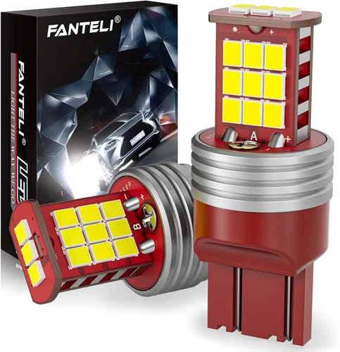 Miniatura 7 de Bombilla LED 1157 Roja para Luces de Freno, 300% Más Brillante 2357 2057 7528 BAY15D Plug and Play Luces LED de Freno, Alto y Cola, Paquete de 2