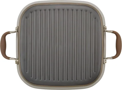 Miniatura 10 de Anolon Advanced - Sartén antiadherente anodizada dura para parrilla, plancha y tostadora, 11 pulgadas, color marrón