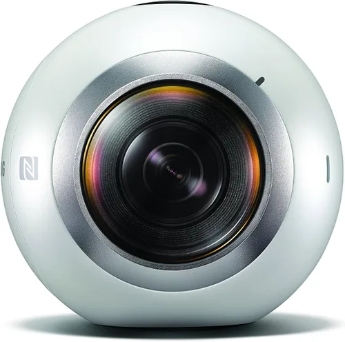 Miniatura 3 de Cámara alta resolución Samsung Gear 360 ° Real VR alta resolución (reparada certificada)., Versión estadounidense, Blanco