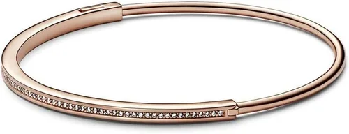 Miniatura 3 de Auténtica plata de ley 925 con cristal pavé, pulsera de abalorios, joyería de moda DIY