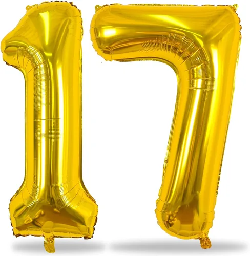 Miniatura 47 de Globos de oro rosa para cumpleaños número 16 para niñas, 40 pulgadas de gran tamaño, globos de lámina de mylar con el número 1 y 6, autoinflables