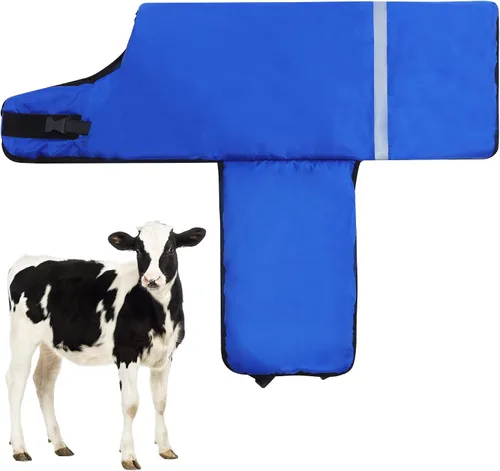 Manta de pantorrilla para terneros – Mantiene a los terneros calientes, suave ternero, vaca, cabra, perro, ropa cálida, cómoda, resistente a la