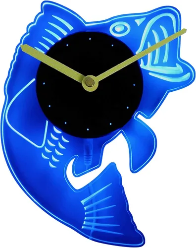 Miniatura 2 de ADVPRO cnc2049-b - Reloj de pared con luz LED de noche
