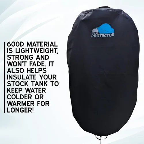Miniatura 5 de Polar Protector - Cubierta para Tanque de Reserva Ovalado de 100 Galones Terapia de Agua con Hielo Cubierta para Baño de Hielo Cubierta de Agua Fría