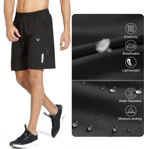 Miniatura 5 de NORTHYARD Men's Athletic Running Shorts Quick Dry Workout Shorts 7" 5" 9" Lightweight Sports Gym Basketball Shorts Hiking
