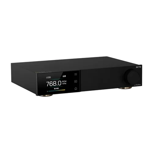 Topping D70 Pro OCTO DAC - 8X CS43198 Bluetooth 5.1 LDAC Aurora UI pantalla a color RCA y salida XLR decodificador HiFi con control remoto (negro)