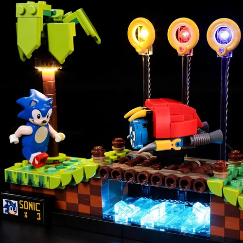 Miniatura 5 de BRIKSMAX Luz para Lego-21331 Sonic Hedgehog Green Hill Zone - Kit de iluminación LED compatible con Lego Ideas - No incluye el set de Lego