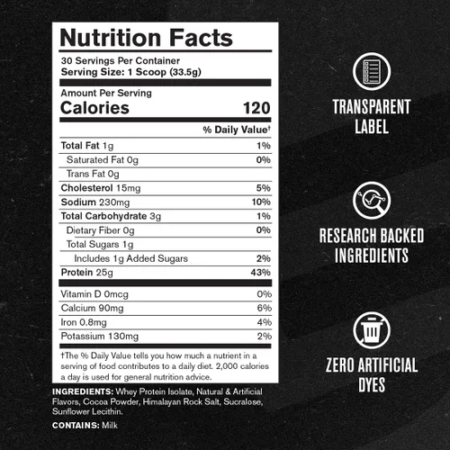 Miniatura 5 de Jacked Factory Auténtico polvo aislado de proteína de suero ISO, bajo en carbohidratos, proteína de construcción muscular sin OMG sin rellenos