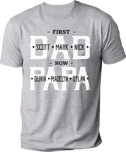 Camisa personalizada para abuelo, papá, nietos con nombre, regalos personalizados para papá y papá, regalos para el día del padre, abuelo.