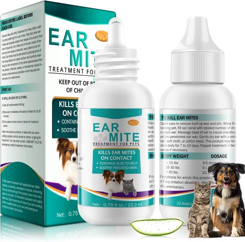 Miniatura 9 de Gotas de tratamiento de infección de oído de perro, con hidrocortisona al 1%, tratamiento de infección por levaduras de oído para perros y gatos
