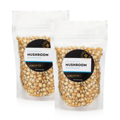 Miniatura 11 de Dell Cove Spices - Granos de Palomitas de Maíz Mushroom - Perfectos para Máquinas de Palomitas Gourmet y Cocción en Estufa, Media Libra