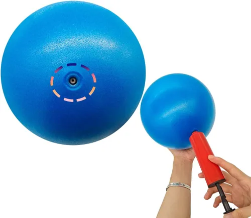 Miniatura 6 de Mini pelota de yoga de ejercicio de pilates, pelota de yoga inflable pequeña de 6 pulgadas, equipo de entrenamiento básico y terapia física