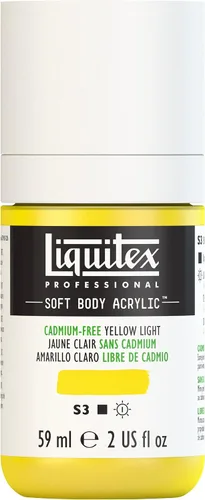 Miniatura 146 de Liquitex Professional Soft Body - Pintura acrílica, botella de 2 onzas (59 ml), blanco titanio Titanio Blanco