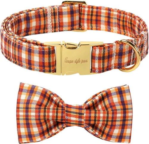 Miniatura 19 de Unique style paws Collar de perro para el día de San Valentín con lazo de flores, collar de cachorro de corazón azul, el mejor regalo para niños
