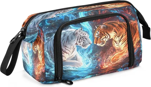 Miniatura 8 de SUABO Estuche para lápices de gran capacidad, bolsa de agua de fuego de fútbol americano, estuche para lápices, bolsa de papelería, bolsa