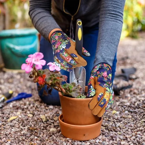 Miniatura 6 de Guantes de Jardinería de Cuero MERTURN para Mujeres, Guantes de Jardín a Prueba de Espinas, Guantes de Trabajo Compatibles con Pantalla Táctil
