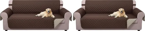 Miniatura 132 de U-NICE HOME Funda de sofá reversible para perros con correas elásticas, resistente al agua, protector de muebles para mascotas, funda de sofá
