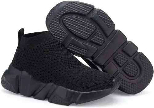Miniatura 8 de YAVY Tenis para niños, tenis para niñas, tenis para niños, zapatos deportivos sin cordones, transpirables, de caña alta, atléticos, ligeros