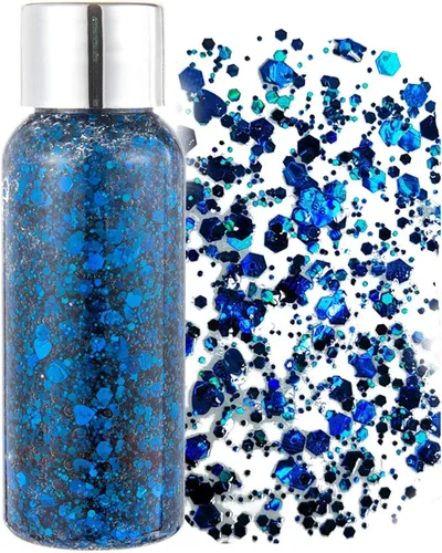 Miniatura 16 de Brillantina gruesa líquida con lentejuelas de sirena, para sombra de ojos, gel corporal, festival, cosmético para cara, uñas, maquillaje, de larga