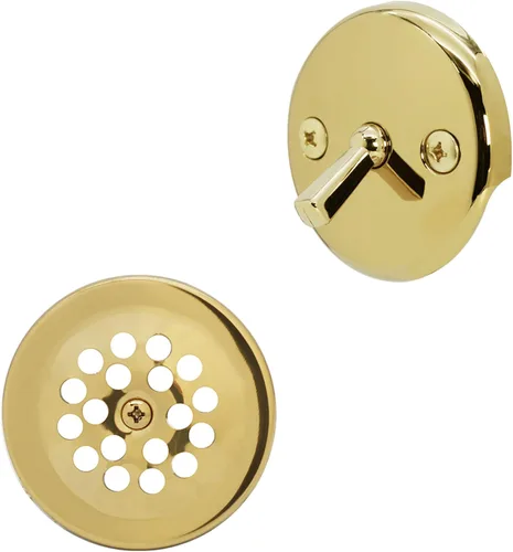 Miniatura 5 de Westbrass 592244-01 - Kit de drenaje de residuos de baño con palanca tubular blanca de 1-1/2 pulgadas, latón pulido