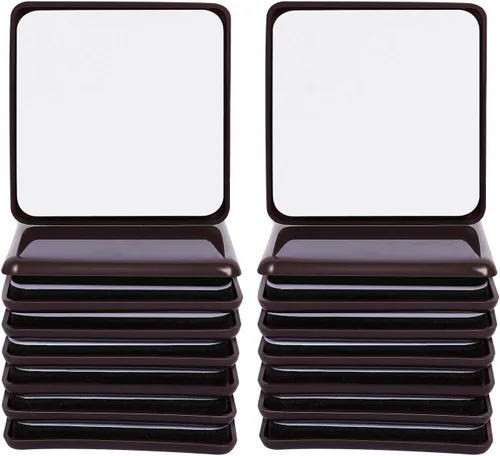 Miniatura 16 de Ezprotekt Paquete de 8 deslizadores de muebles grandes para alfombras, 9 1/2 x 5 3/4 pulgadas, almohadillas móviles ovaladas reutilizables para Beige