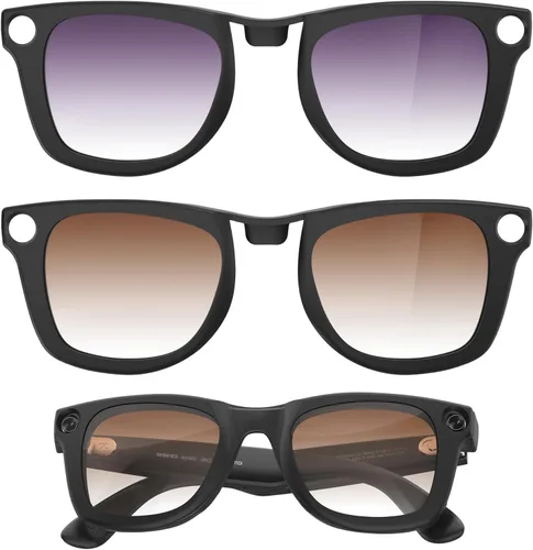 Miniatura 13 de BonFook HiBloks Transitions/Gradient Polarized Matte/Shiny Clip-On Lenses for RayBan Gen 1&2 Meta Wayfarer(RW4006/4008/4012)