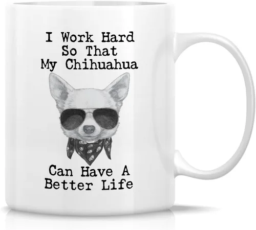 Miniatura 37 de Retreez - Taza divertida con texto en inglés "Funny Cute Golden Retriever Don't Stop Retrievin' Dog Lover", 325 ml, tazas de café de cerámica