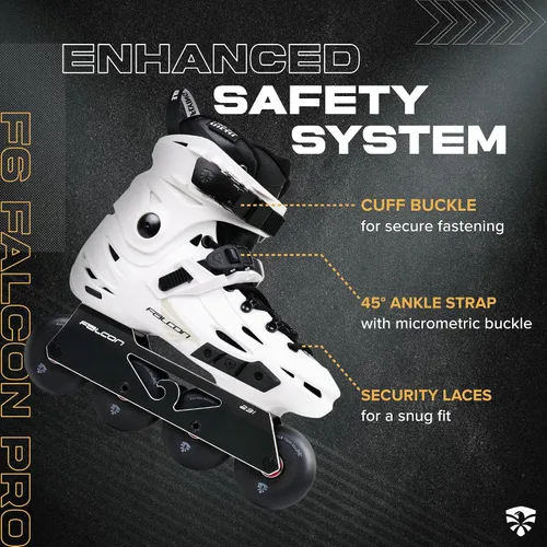 Miniatura 3 de Flying Eagle F6 Falcon Pro Freeskates - Patines en línea para adultos para hombres y mujeres, patines urbanos en línea, zapatos de patinaje de Blanco